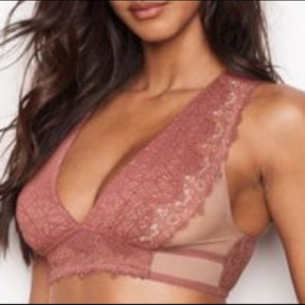 VS rose lace bralette